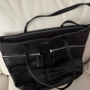 Nine West Black Laptop Bag with Structured Design